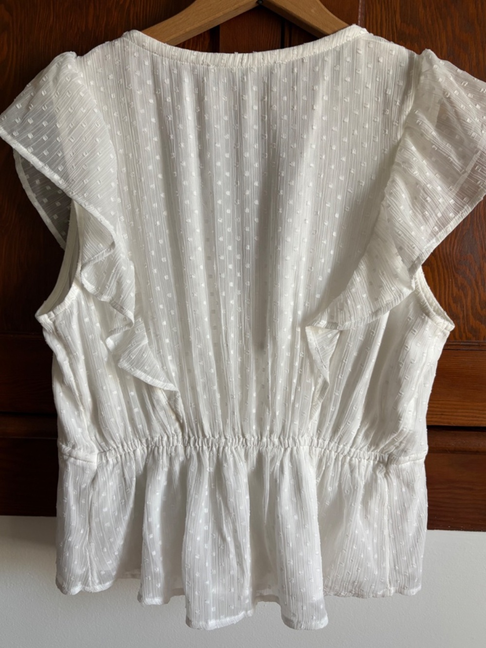 NWT Abercrombie & Fitch White Blouse | Size M - Picture 4 of 4